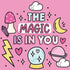 Positivity Magnet (thoughts and quips) Pink